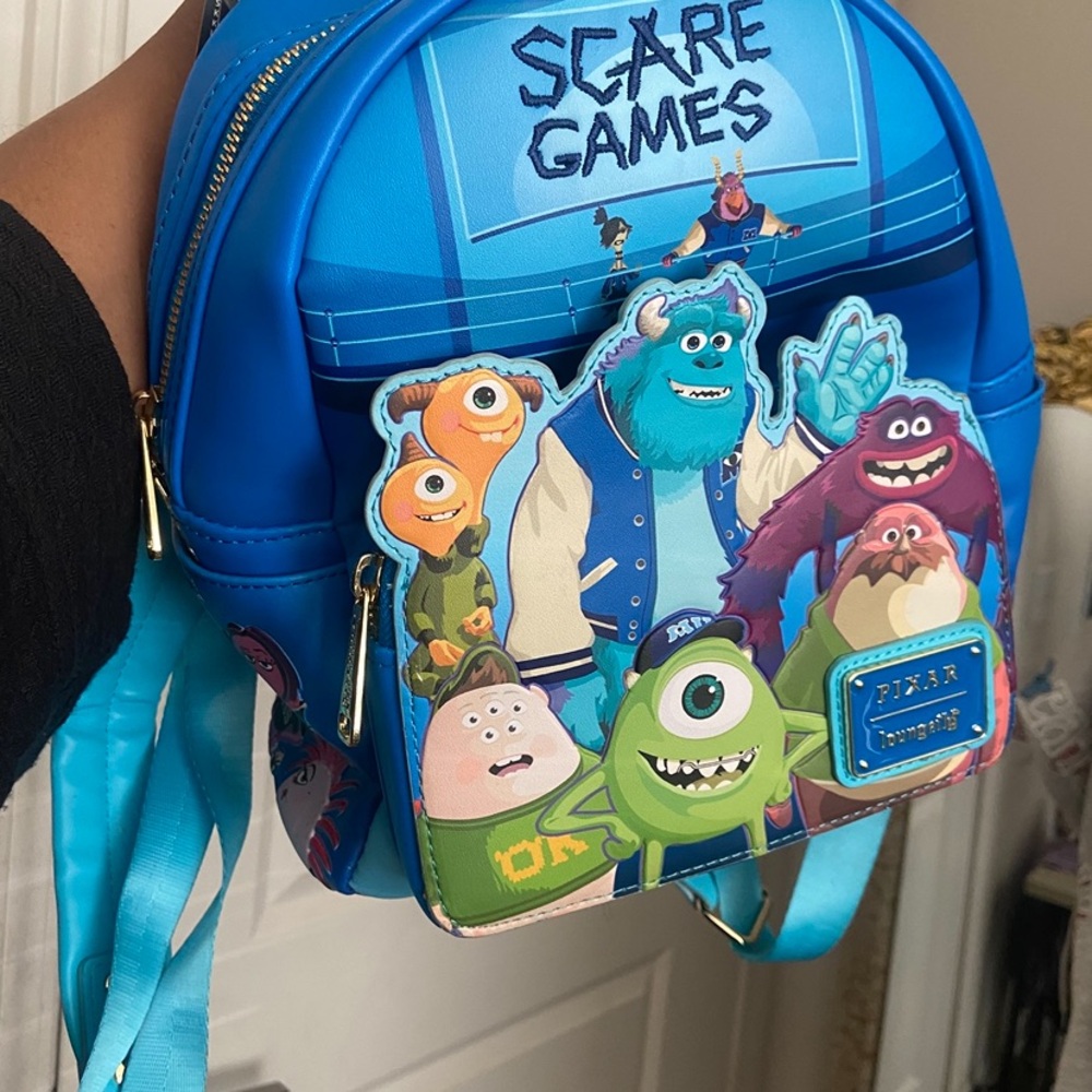 Loungefly Monsters University Kids Backpack - Blue